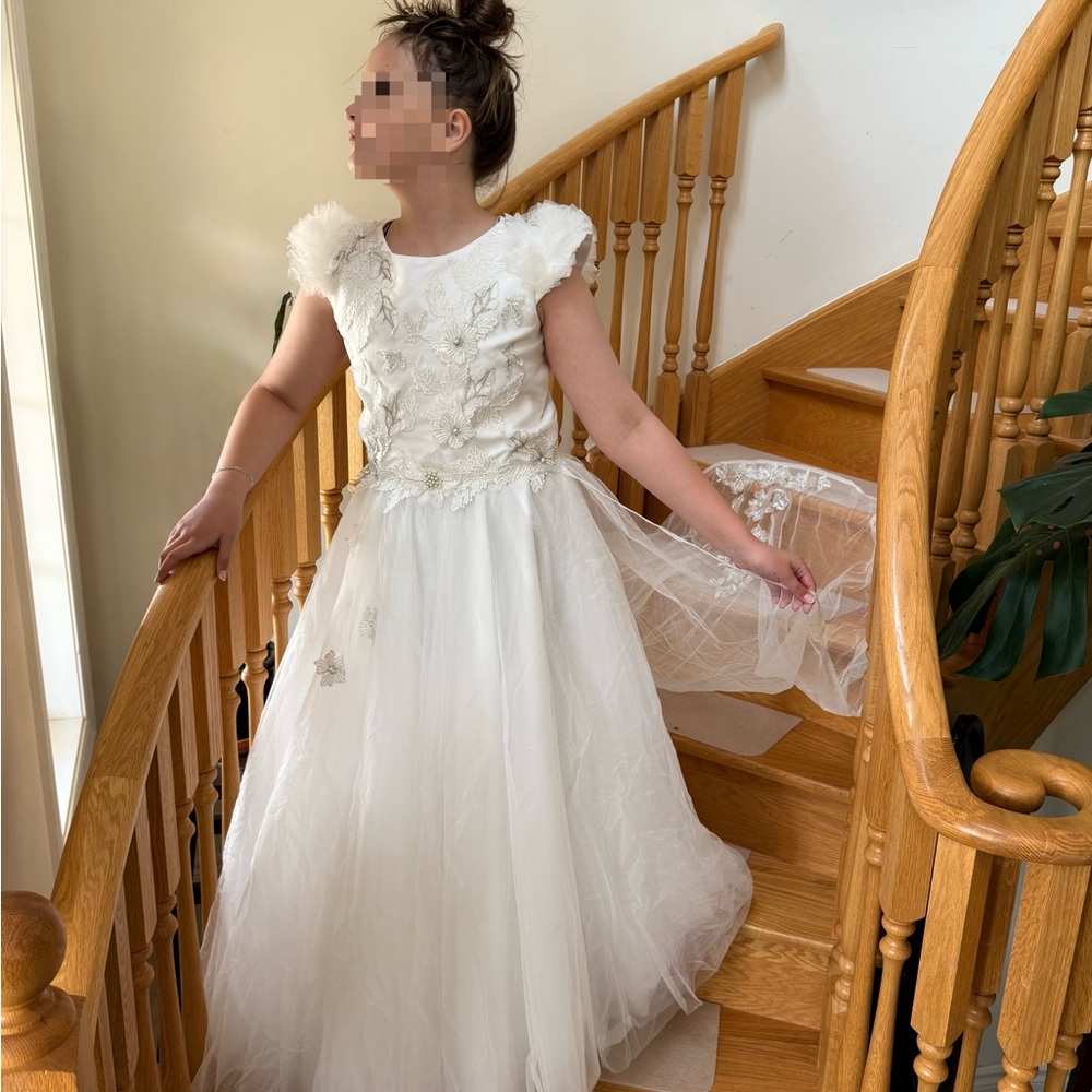 Dollcake White Embellished Gown with train BNWT